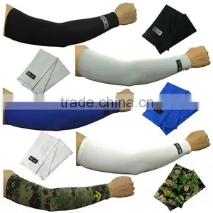 Cooling Athletic Sport Skins Sun Protective UV Cover Arm Sleeves thumbnail-1