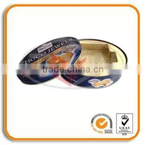 Oval Chocolate Tin Box thumbnail-1
