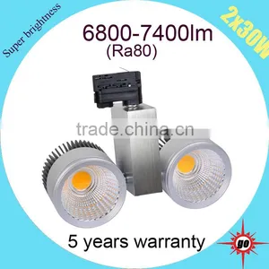 High Brightness 130lm/w 2*30W LED COB Tracklight thumbnail-1
