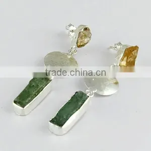 Beautiful !! Bezel Setting 925 Sterling Silver Earring, Fine Silver Jewelry, Handmade Silver Jewelry thumbnail-3