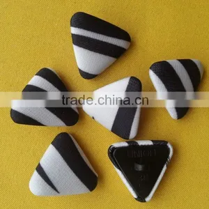 Triangle Shape Fabric Covered Shank Button -- F1506 thumbnail-3