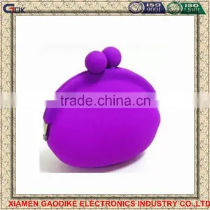Purple Color Custom Silicone Coin Purse thumbnail-1