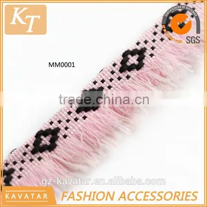 2016 Hot-sale Korean Ethnic Style Polyester Fringe Trim for Garment Decoration thumbnail-1