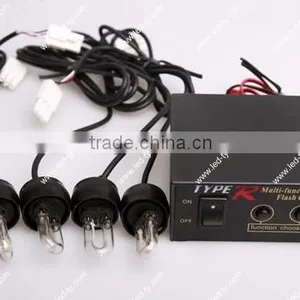4 LED Decorative Flash Strobe Light Bulbs Flashing Lamp Car Headlight thumbnail-1