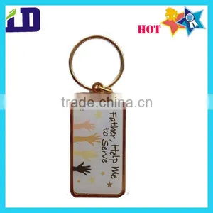 Epoxy Printing Metal Keychain thumbnail-1