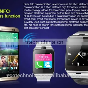 2016 Cheapest Smart Bluetooth Watch GV18 With NFC Camera WristWatch SIM Card Smartwatch for IPhone6 Samsung Android Phone Watch thumbnail-4