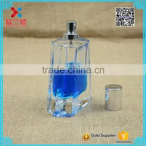 Hot Selling 80ml Triangle Shape Glass Perfume Bottles With Pump Spray thumbnail-3