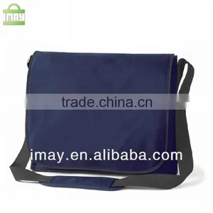 600D Polyester Navy Messenger Bag thumbnail-1
