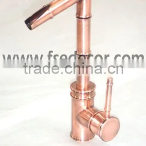 Brass Material Light Copper Color Bamboo Bathroom Water Tap and Faucet Mixer(FSE-FCT-F0194) thumbnail-1