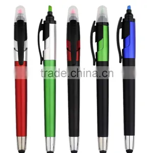 Low MOQ Function Touch Pen 3 in 1 Highlighter Pen thumbnail-3