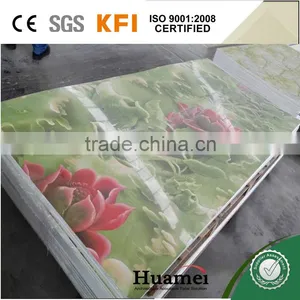 Flower Design PVC UV Panel for Home Interior Decoration thumbnail-1