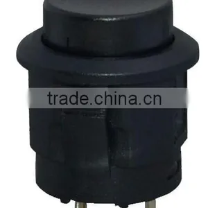 Black Locking Latching OFF- ON Push Button Car/Boat Switch 12mm thumbnail-1