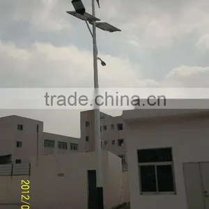 Small Solar/wind Hybird Streetlights, 600w Horizontal Axis Wind Turbine With LED Lamp thumbnail-1