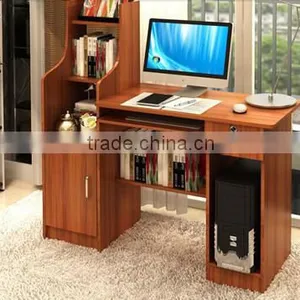 2015 New Modern Student Computer Table With ISO9001 Certificate/computer Table With Bookshelf thumbnail-1