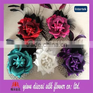 Hot Selling Pop Hair Feather Flower Accessory thumbnail-1