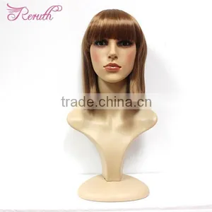 New Hairstyle Soft Natural Short Straight Blonde Bob Wig Hair thumbnail-1