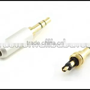 Audio Gade OEM Hi End Gold Plated 3.5-W Gold Plated 3.5MM Stereo Plug Male Headphone Terminal White thumbnail-4