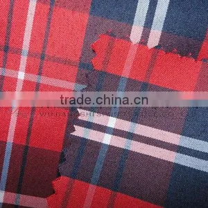 Red Checks Beautiful Yarn Dyed Fabric for Shirt and Blouses thumbnail-1