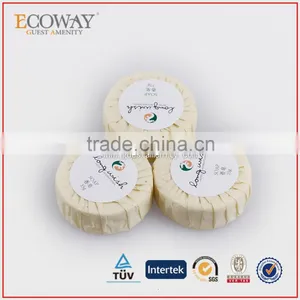 35g Hotel Round Soap in Paper Pleat Wrap With Logo Best Bath Soap thumbnail-2