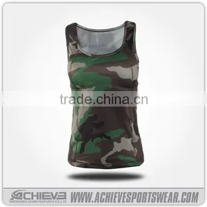 OEM Sublimation Printing Yoga Gym Tank Top /vest With Shorts thumbnail-5