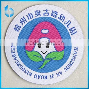 Woven Fabric Badge With Round Cut for School Children Clothing thumbnail-1