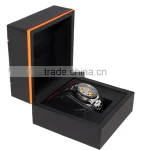 Luxurious Wooden Watch Box/Black Paper Watch Box for Single Watch thumbnail-4