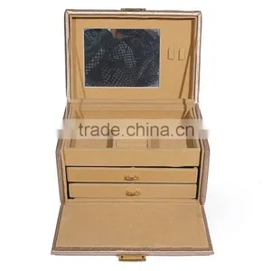 2015 Luxury Fashion Multi-functional Leather Dressing Box With Fish Scales thumbnail-5