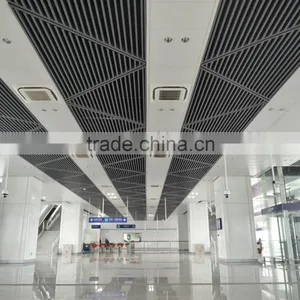 Super Evenness Wood Grain Suspended Ceiling Panel U Aluminum Screen Ceiling Tiles thumbnail-6