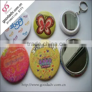 Top Quality Fashion Promotional Round Metal Pocket Mirror thumbnail-4