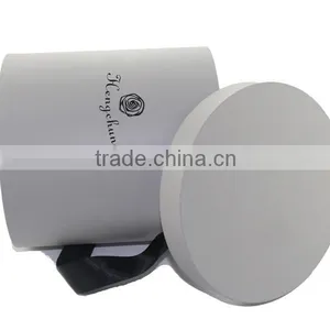 Custom White Color Cardboard Cylinder Packaging Box for Flower thumbnail-1