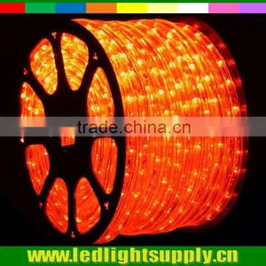 150 Feet Orange Outside Rope Lights 2 Wire Lawn Lights Illuminated Outdoor Decoration Led for Building thumbnail-1