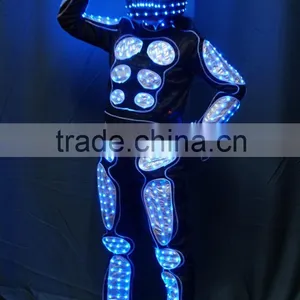 DMX512 Controlled Men's Tron Dance LED Robot Jumpsuits thumbnail-2
