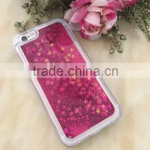 Hot Bling Glitter Stars Liquid Quicksand Hard Back Phone Case Cover For Samsung Galaxy Note 4 IV N9100 Hourglass Cases thumbnail-4