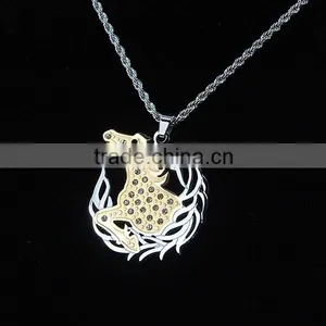 Chinese Gold Zodiac Horse Pendant thumbnail-4