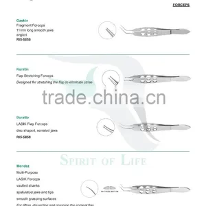 Gaskin Fragment Forceps, Kurstin Flap Stretching Forceps, Buratto LASIK Flap Forceps, Mendez Multi-Purpose LASIK Forceps thumbnail-1