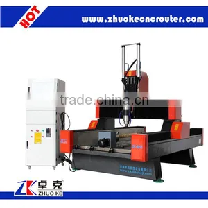High Accuracy 4 Axis CNC Engraver For Marble Crystal Sand Stone ZK-9015 With PCI NcStudio Control System thumbnail-1