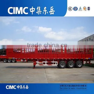 CIMC 3 Axle Fence Semi Trailer For Livestock / Cow / Cattle Transportation thumbnail-2
