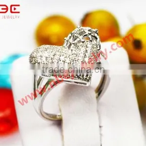 Wax Micro Setting Costume Jewelry With AAA CZ Stone, Factory Price Sterling Silver Jewelry Set thumbnail-1
