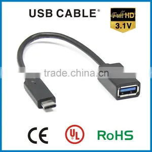 Usb 3.1 Type c Male to Female Otg Cable thumbnail-1