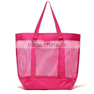 PVC Beach Lash Package Tote Shoulder Bag With Interior Pocket thumbnail-3