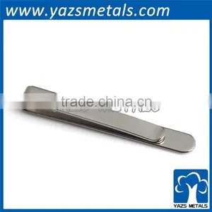Factory Make Shiny Silver Metal Clip Tie Pin thumbnail-3
