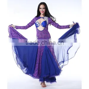 Wuchieal Wholesale Sexy Professional Belly Dance Costume, Top Grade High Quality Sexy Belly Dance Costume Dress thumbnail-1