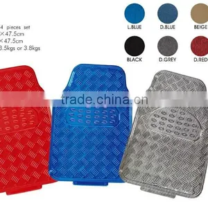 Fire Design 4PC Coloful Metallic Design Aluminum Car Floor Mat Wholesale thumbnail-3
