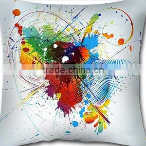 100% Cotton Linen Custom Printed Colorful Design Photo Print Cushion Cover thumbnail-3