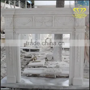 Marble Fireplace Boutique European Door Cover Luxury Mantel Interior Decoration thumbnail-4
