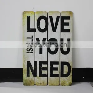 Vintage Wooden Wall Painting Hanging Decor thumbnail-1