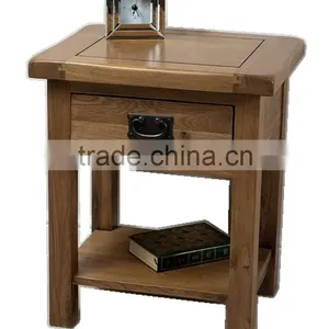 Oak Wood Night Table thumbnail-1