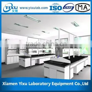 University Wall Bench With Overhead Cabinet and Reagent Shelf thumbnail-2