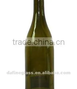 750ml /500ml Dark Green Corked Glass Red Wine Bottle Champagne Glass Bottle thumbnail-1