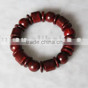 Artistic Red Sandalwood Beaded Bracelets 10mm thumbnail-1